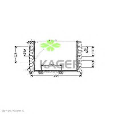 KAGER 310061 Радиатор, охлаждение двигателя