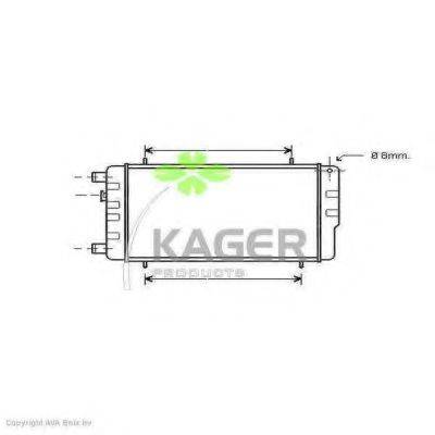 KAGER 310072 Радиатор, охлаждение двигателя