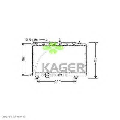 KAGER 310088 Радиатор, охлаждение двигателя