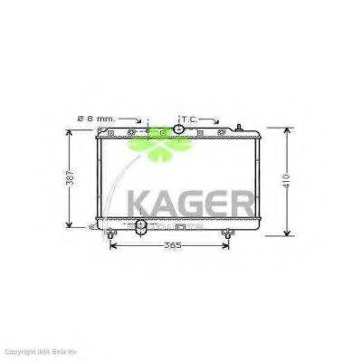 KAGER 310096 Радиатор, охлаждение двигателя