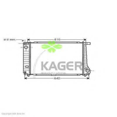 KAGER 310120 Радиатор, охлаждение двигателя