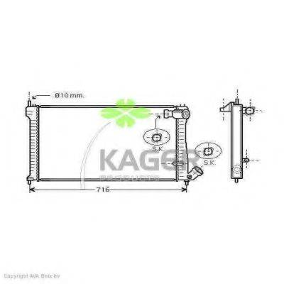 KAGER 310168 Радиатор, охлаждение двигателя