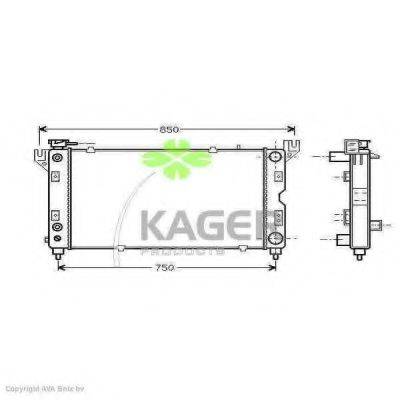 KAGER 310213 Радиатор, охлаждение двигателя