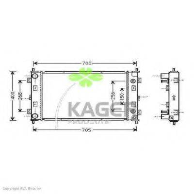 KAGER 310218 Радиатор, охлаждение двигателя