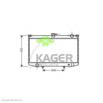 Радиатор, охлаждение двигателя KAGER 31-0227