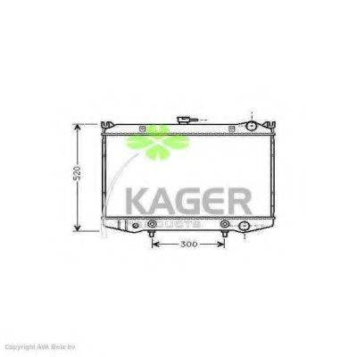 KAGER 310233 Радиатор, охлаждение двигателя