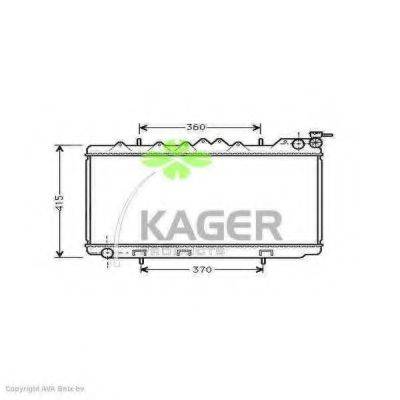 KAGER 310239 Радиатор, охлаждение двигателя