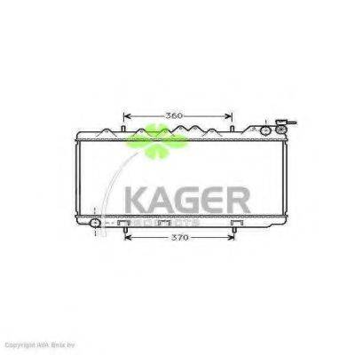 KAGER 310243 Радиатор, охлаждение двигателя