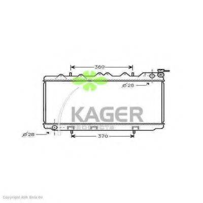 Радиатор, охлаждение двигателя KAGER 31-0248