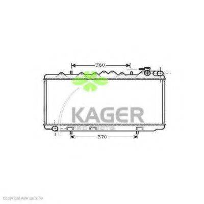 KAGER 310250 Радиатор, охлаждение двигателя