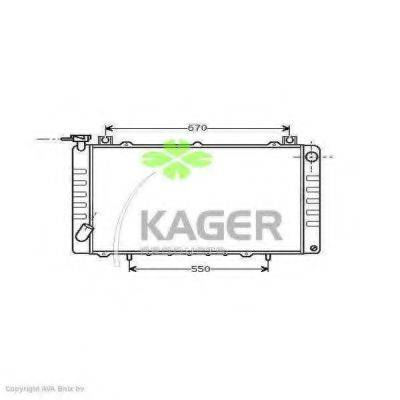 KAGER 310260 Радиатор, охлаждение двигателя