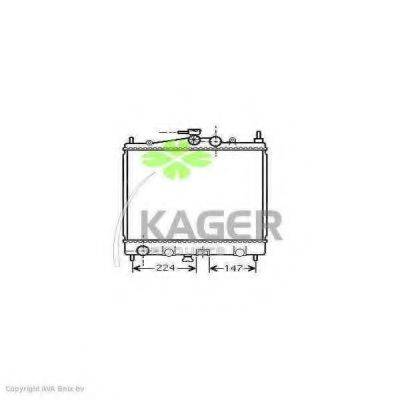 Радиатор, охлаждение двигателя KAGER 31-0272