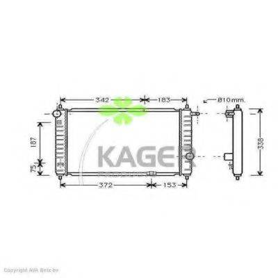 KAGER 310301 Радиатор, охлаждение двигателя