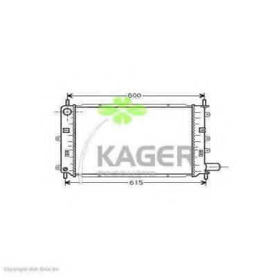 KAGER 310316 Радиатор, охлаждение двигателя
