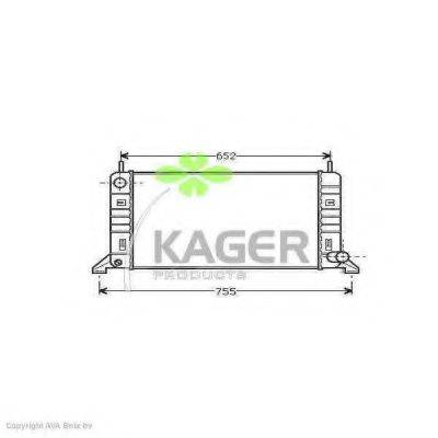 KAGER 310318 Радиатор, охлаждение двигателя