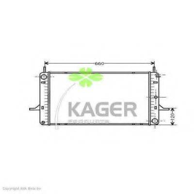 KAGER 310333 Радиатор, охлаждение двигателя