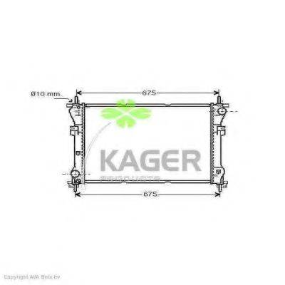 Радиатор, охлаждение двигателя KAGER 31-0361