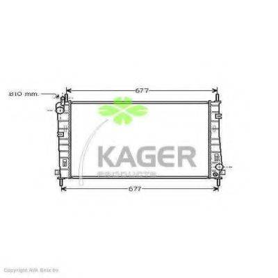 KAGER 310365 Радиатор, охлаждение двигателя