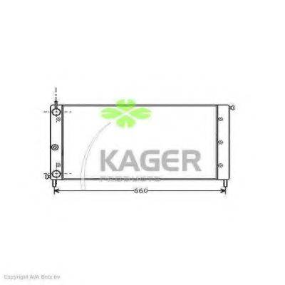 Радиатор, охлаждение двигателя KAGER 31-0381