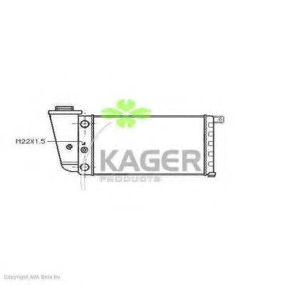 Радиатор, охлаждение двигателя KAGER 31-0392