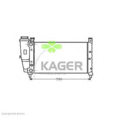 KAGER 310398 Радиатор, охлаждение двигателя