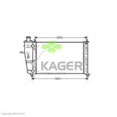 Радиатор, охлаждение двигателя KAGER 31-0434