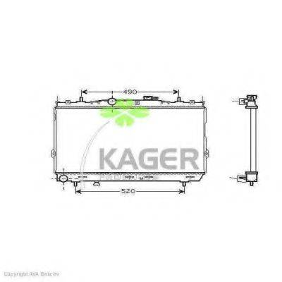 Радиатор, охлаждение двигателя KAGER 31-0523
