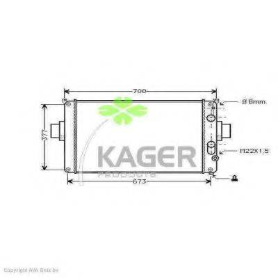 KAGER 310532 Радиатор, охлаждение двигателя
