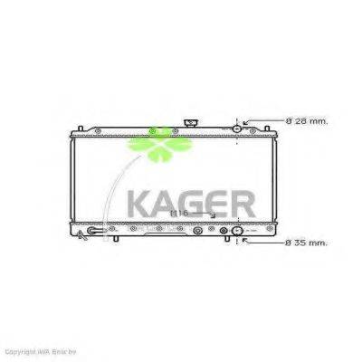 KAGER 310655 Радиатор, охлаждение двигателя