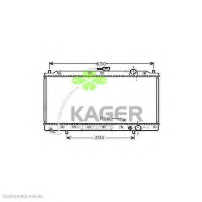 Радиатор, охлаждение двигателя KAGER 31-0657