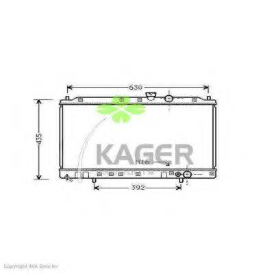 KAGER 310662 Радиатор, охлаждение двигателя