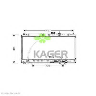 KAGER 310666 Радиатор, охлаждение двигателя