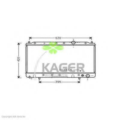 KAGER 310669 Радиатор, охлаждение двигателя