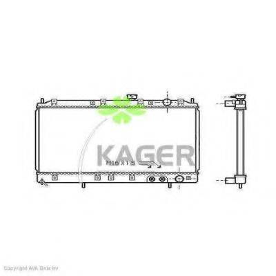 KAGER 310680 Радиатор, охлаждение двигателя