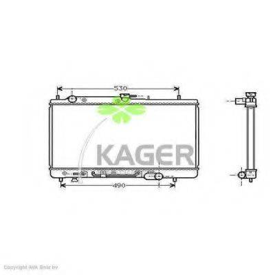 KAGER 310710 Радиатор, охлаждение двигателя