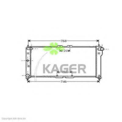 Радиатор, охлаждение двигателя KAGER 31-0717