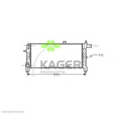 KAGER 310751 Радиатор, охлаждение двигателя