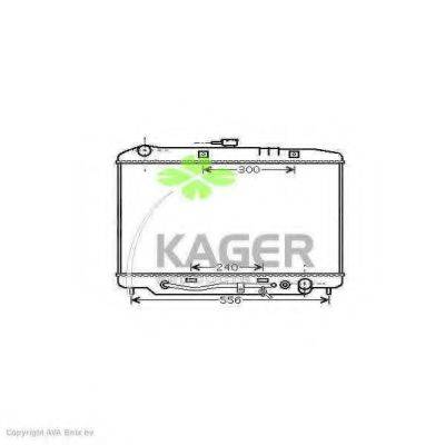 Радиатор, охлаждение двигателя KAGER 31-0767