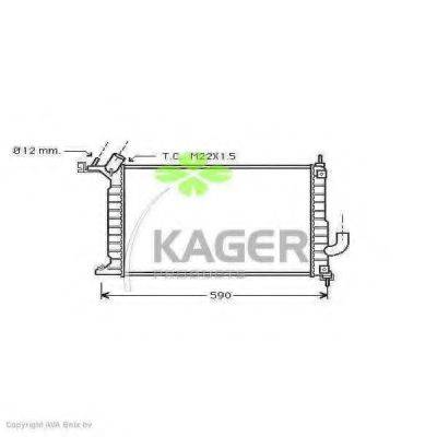 KAGER 310806 Радиатор, охлаждение двигателя