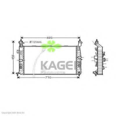 KAGER 310821 Радиатор, охлаждение двигателя
