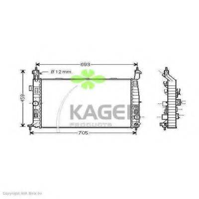 KAGER 310823 Радиатор, охлаждение двигателя