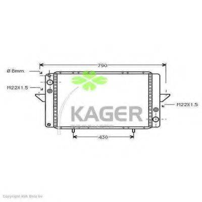 Радиатор, охлаждение двигателя KAGER 31-0912