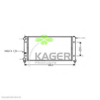Радиатор, охлаждение двигателя KAGER 31-1010