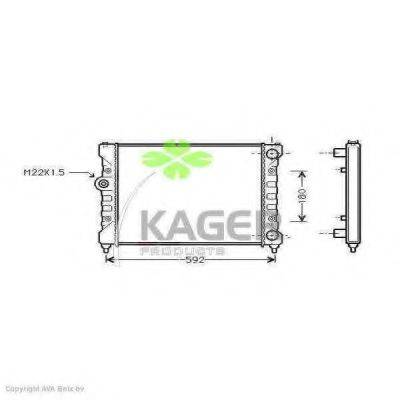 KAGER 311016 Радиатор, охлаждение двигателя