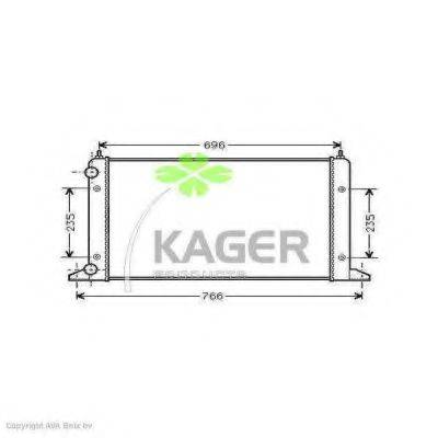 KAGER 311211 Радиатор, охлаждение двигателя