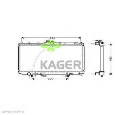KAGER 311921 Радиатор, охлаждение двигателя