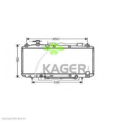 Радиатор, охлаждение двигателя KAGER 31-2279