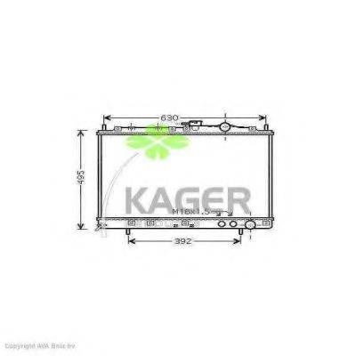 Радиатор, охлаждение двигателя KAGER 31-2422