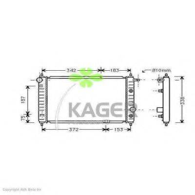 KAGER 312669 Радиатор, охлаждение двигателя