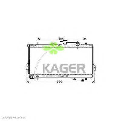 KAGER 312670 Радиатор, охлаждение двигателя